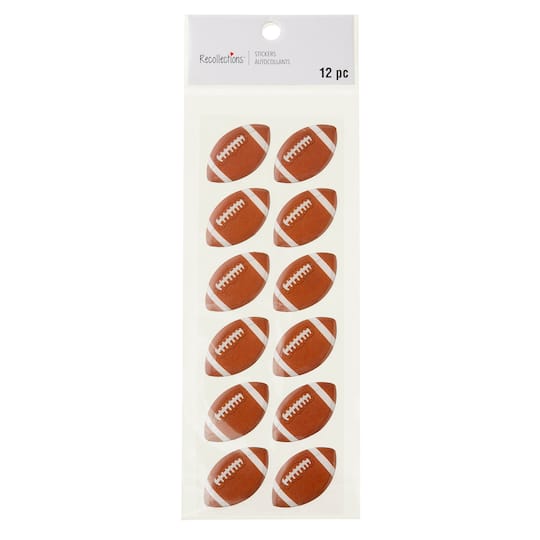 12 Packs: 12 ct. (144 total) Football Repeat Stickers by Recollections™